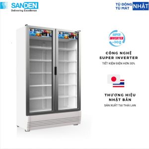 Tủ Mát Sanden Inverter 2 Cánh 842L SPB-1000
