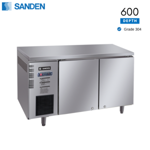 Bàn Mát Sanden Inox 304 Cửa Kính Trượt 235L SCC-1263