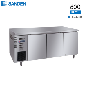 Bàn Mát Sanden Inox 304 Cửa Kính Trượt 420L SCC-1863